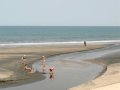 Ever-changing course of Kotu stream outside Sunset Beach Hotel