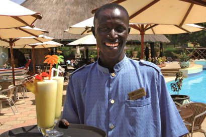Service with a smile!