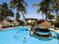 Pool with swim-up bar at African Village Hotel