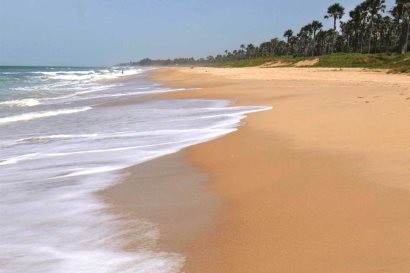 Beach outside Coco Ocean Resort and Spa
