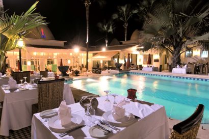 Evening at the Courtyard Restaurant
