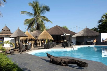 Tranquil pool at Bakotu Hotel
