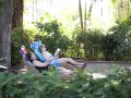 Tranquil, tropical gardens at Bakotu Hotel