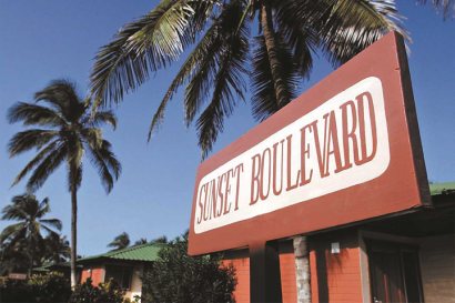 Sign at Sunset Beach Hotel