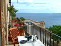 Balcony with sea views