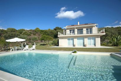 Villa and Pool Area