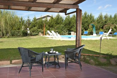 Outside Dining Terrace and Pool Area/Grounds