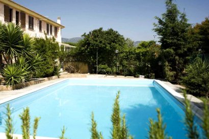 Villa and Pool Area