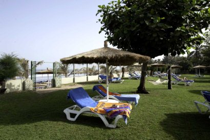 Relaxing in the gardens at The Kairaba Hotel