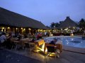 Poolside dining at the Kombo Beach Hotel