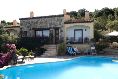 Villa and Pool Area