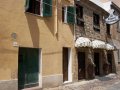 Apartment entrance and street