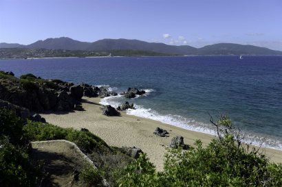Beach below the tower (accessed via steep track)