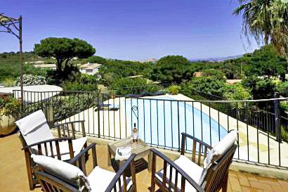 Terrace Views over Pool Area/Grounds