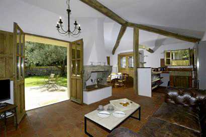 Open plan lounge with dining and kitchen areas