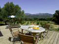Terrace with views across the mountains