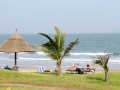 Relaxing at the beachfront Sheraton Gambia Hotel