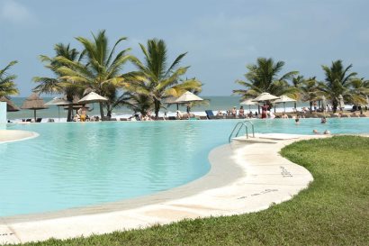 Large infinity pool at The Sheraton Gambia Hotel