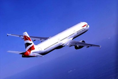 BA flights A321 in flight