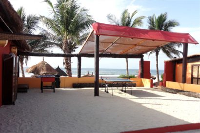 Games area next to the beach at Kombo