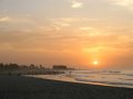 Sunset outside the Kombo Beach Hotel