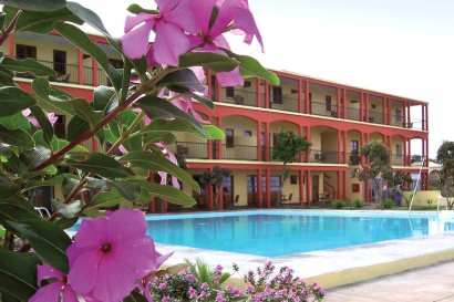 Hotel and Pool Area