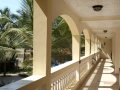 Balcony outside rooms at Sarge's Hotel
