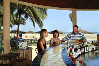 Beach bar at the Ocean Bay