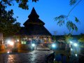 Bar area by night at Mandina Lodges