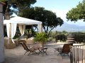 Outside terrace with summer lounge