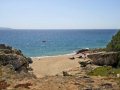 Beach immediately below the villa