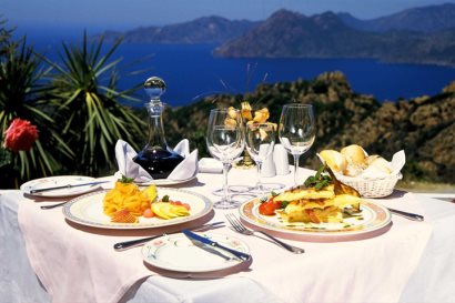 Views from the restaurant terrace