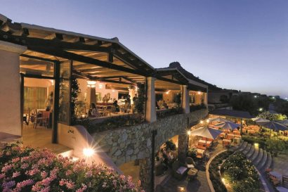 Pool Area and Views at Dusk